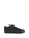Y-3 Nizza Low Sneakers In Black Canvas In Black