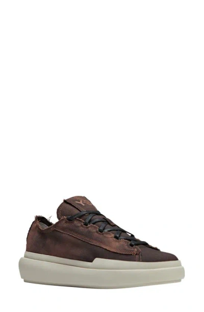 Y-3 Nizza Low Sneaker In Black/ Clear Brown/brown