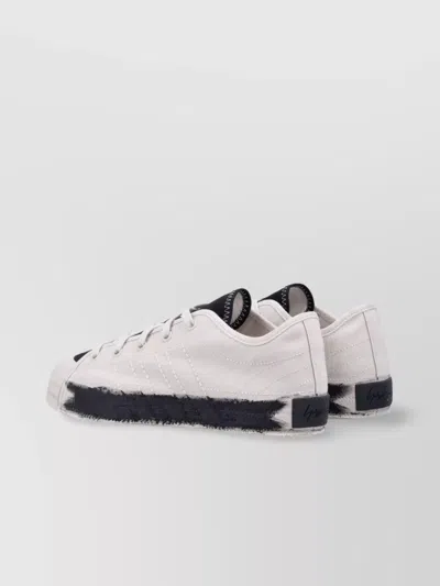 Y-3 Nizza Low Sneakers Contrast Panel In White