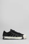 Y-3 Nizza Canvas Low-top Sneakers With Brushstroke Detail In Black