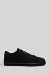 Y-3 Black Leather Nizzastar Lo Sneakers In Black