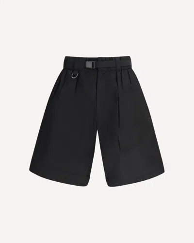 Y-3 Nylon And Cotton Shorts In Black