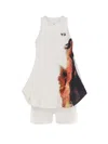 Y-3 Nylon Short Dress In White