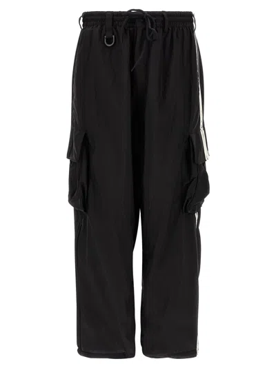 Y-3 Nylon Wired 3-stripes Joggers In Black