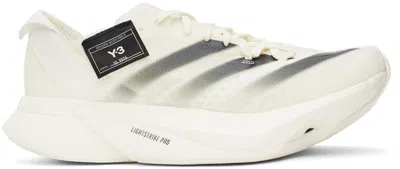 Y-3 Off-white Adios Pro 3.0 Trainers In Off White/black