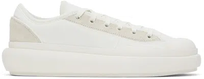 Y-3 Off-white Ajatu Court Low Sneakers In Off White/off White/