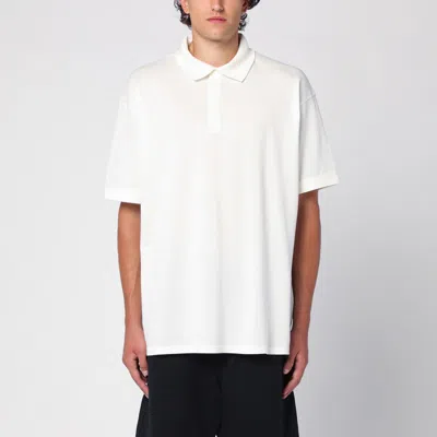 Y-3 Off White Cotton Over Polo Shirt