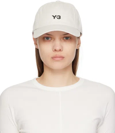 Y-3 Off-white Dad Cap In Talc