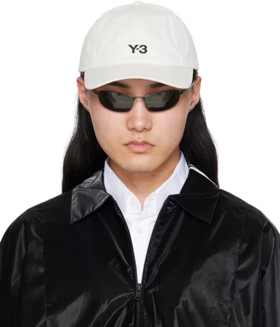 Y-3 Off-white Dad Cap In Talc