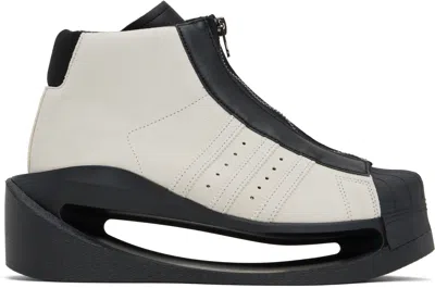 Y-3 Off-white Gendo Pro Model Sneakers In Talc/talc/black