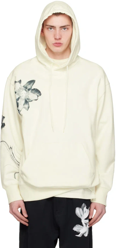 Y-3 Off-white Graphic Hoodie In Off White