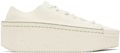 Y-3 Off-white Kyasu Lo Sneakers In Cream White/cream Wh
