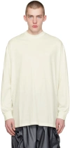 Y-3 OFF-WHITE MOCK NECK LONG SLEEVE T-SHIRT