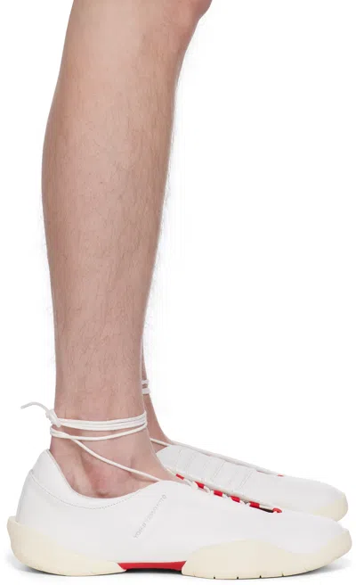Y-3 Off-white Regu Mary Jane Sneakers In Cwhite/crewht/betsca