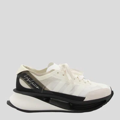 Y-3 Off White Sneakers In White And Black