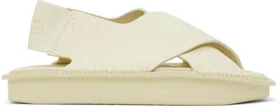 Y-3 Off-white Sport Style Sandals In Cream White/cream Wh