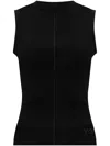 Y-3 Organic Cotton Top In Black
