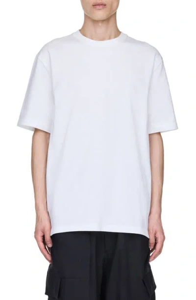 Y-3 Oversize Cotton Graphic T-shirt In White