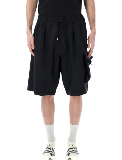 Y-3 Oversize Sport Uniform Cargo Shorts In Black