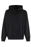 Y-3 Black Cotton Hoodie With Gfx Print