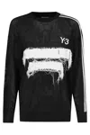 Y-3 Oversized Black Knit Sweater In Black