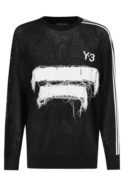 Y-3 Oversized Black Knit Sweater