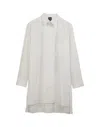 Y-3 Oversized Button-up Shirt With Iconic Graphic Print In Brown