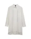 Y-3 Oversized Button-up Shirt With Iconic Graphic Print In White