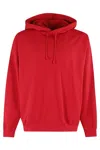 Y-3 Red Hoodie With Distinctive Graphic Print In Red