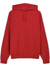 Y-3 Red Hoodie With Distinctive Graphic Print In Red