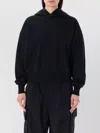 Y-3 Oversized Terry Hoodie With Ribbed Cuffs In Black