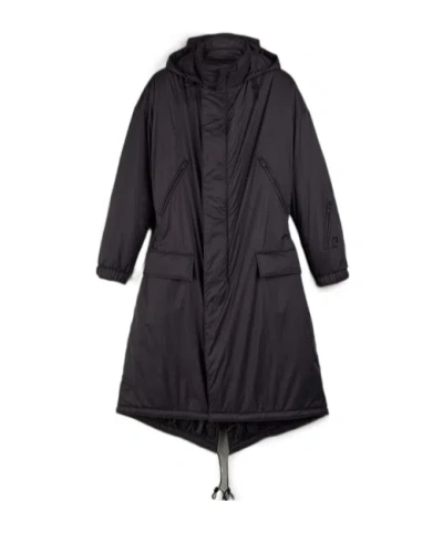 Y-3 Padded Hooded Parka In Black