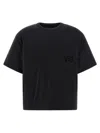 Y-3 Padded Crew Neck Short Sleeve T-shirt In Black