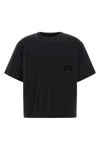 Y-3 Padded Crew Neck Short Sleeve T-shirt In Black
