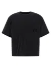 Y-3 Padded Crew Neck Short Sleeve T-shirt In Black