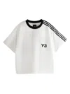 Y-3 White Padded 3 Stripes T-shirt In White