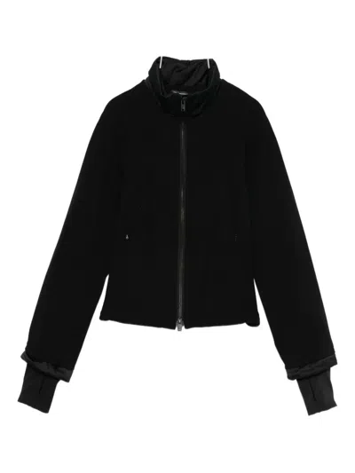Y-3 Padded Zip-up Jacket In Black