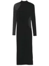 Y-3 Ingesan Devoré Knitted Dress In Black