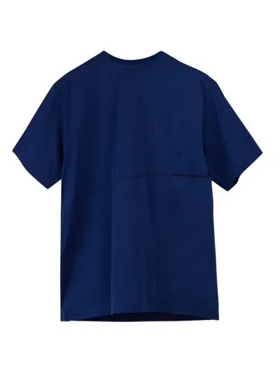 Y-3 Panelled T-shirt In Blue