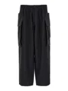 Y-3 Cargo Pants With Button Detail And Pockets In Black