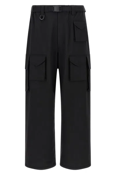 Y-3 Pantalone Cargo In Black