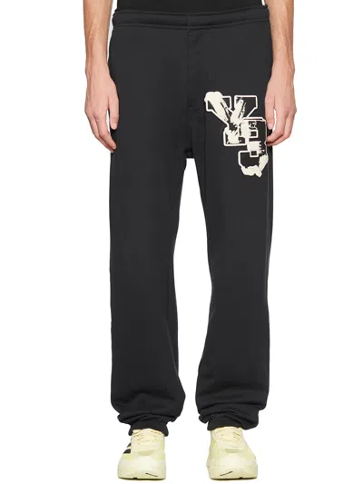 Y-3 Pantalone Jogger Con Stampa In Gray