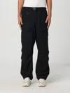 Y-3 Black Pants Elasticized On Waist Belt In Schwarz