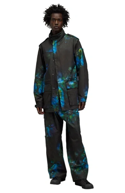 Y-3 Photo Print Cargo Pants In Green Multi
