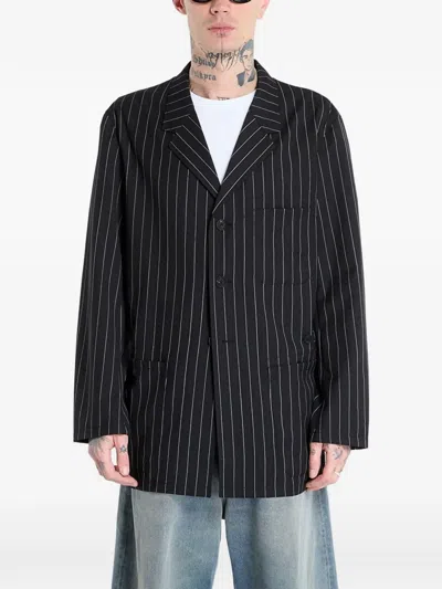 Y-3 Pinstripe Refined Jacket In Black