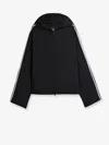 Y-3 Three-stripes Oversized Windbreaker Jacket In Black
