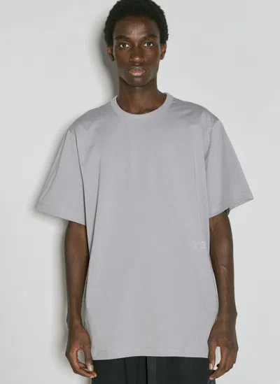 Y-3 Premium Short Sleeve T-shirt In Grey