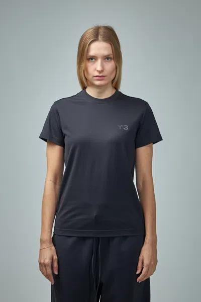 Y-3 Premium Slim Short Sleeve T-shirt In Blue