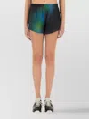 Y-3 Printed Elastic Waistband Lightweight Shorts In Blue