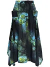 Y-3 Printed Maxi Skirt
